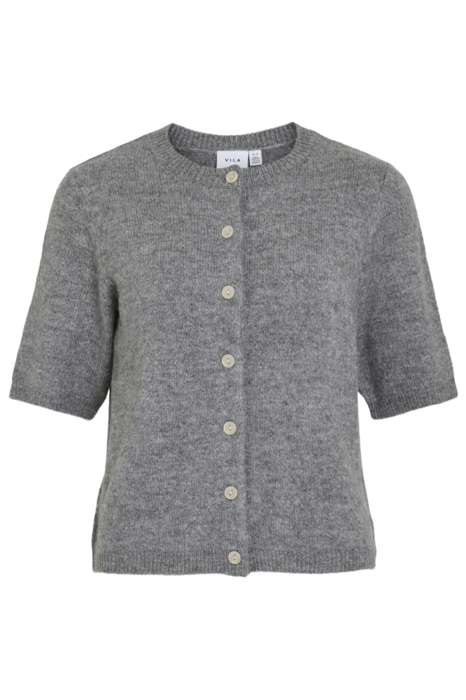 VIDAINTY O-NECK 2/4 KNIT CARDIGAN/1 14108837 MEDIUM GREY MELANGE
